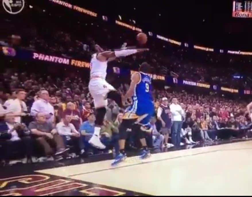 Did LeBron Go Full Draymond And Kick Andre Iguodala In The Dick?